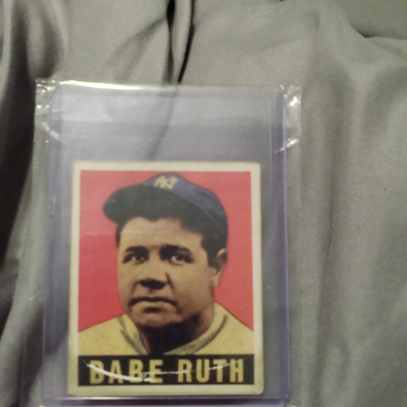 Babe Ruth card from leaf - Picture 2 of 5